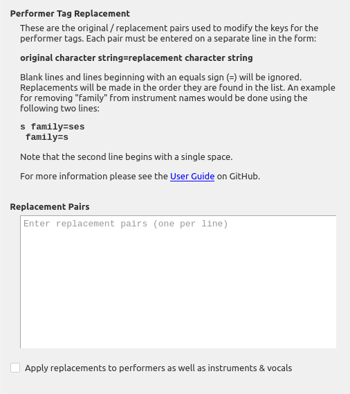 Default Settings Page
