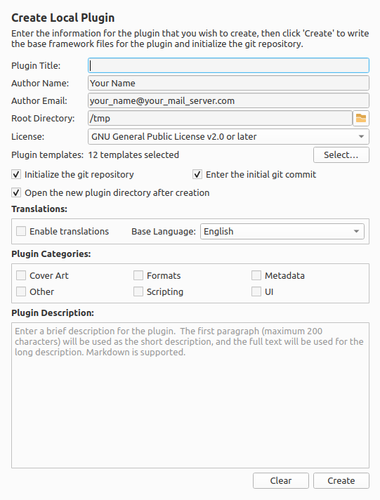 Create Plugin UI